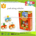 Nouveau produit push along vehicles aniamal design OEM bois véhicules jouets pour enfants EZ5112